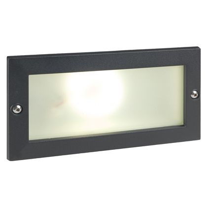 INCASSO A PARETE LED ESCAPE 10W 4000K NERO APERTO
