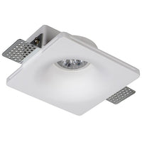 INCASSO GESSO GU10 12X12XH4.5CM DA SOFFITTO