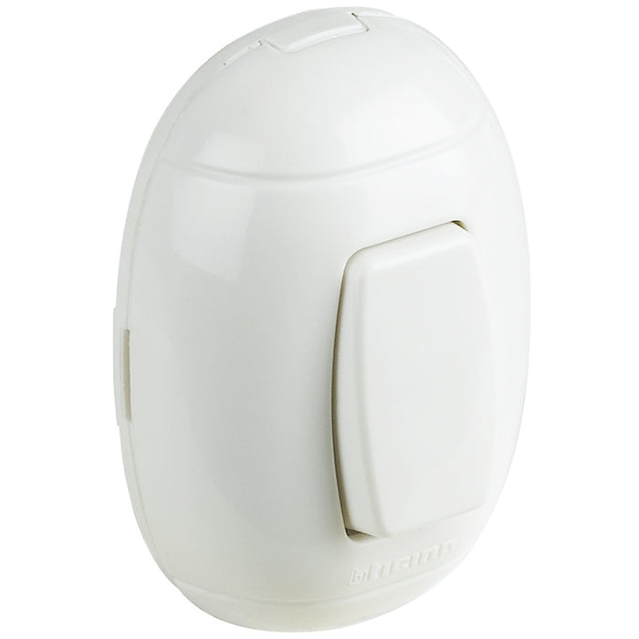 INTERRUTTORE 10A BIANCO SERIE OVAL