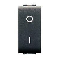 INTERRUTTORE BIPOLARE MYLIFE GRIGIO.