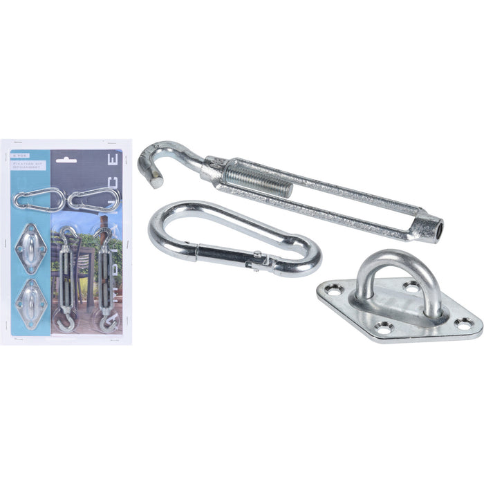 KIT 6 FISSAGGI PER TELO OMBRA