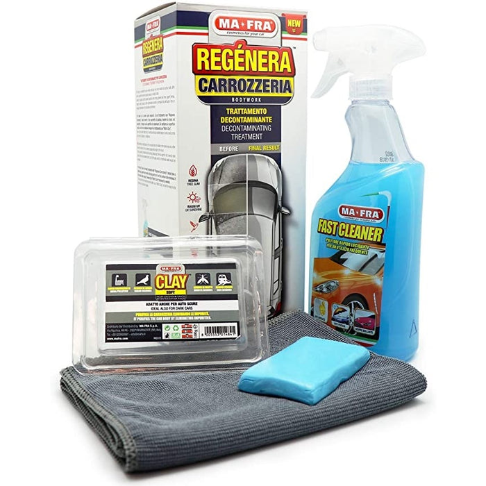 KIT REGENERA CARROZZERIA 500ML CON PASTA CLAY BAR