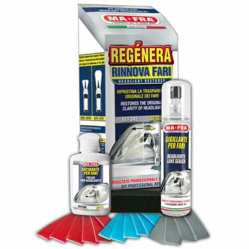 KIT REGENERA RINNOVA FARI CON LUCIDANTE E SIGILLAN