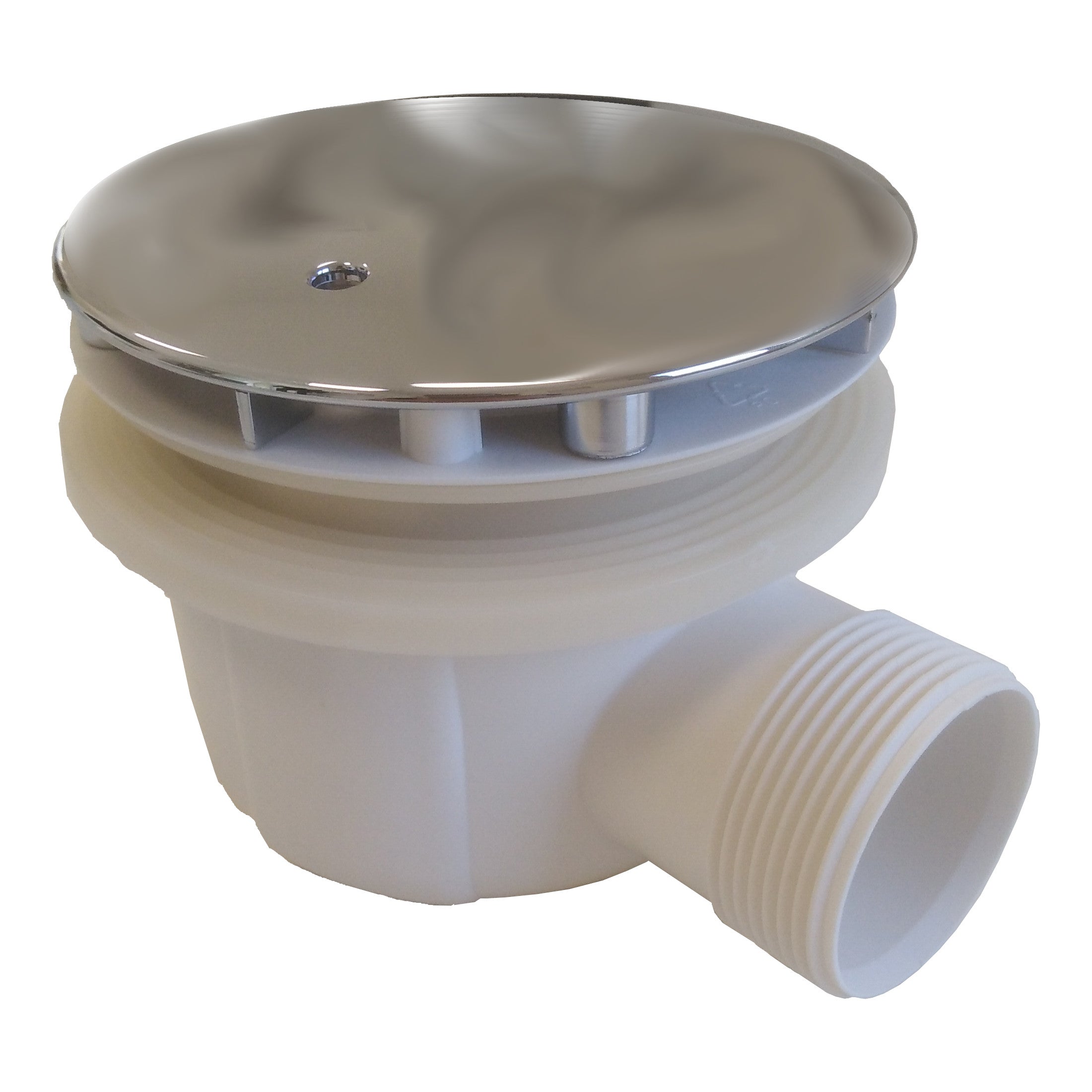 KIT PILETTA DI SCARICO PIATTA CROMO H60MM