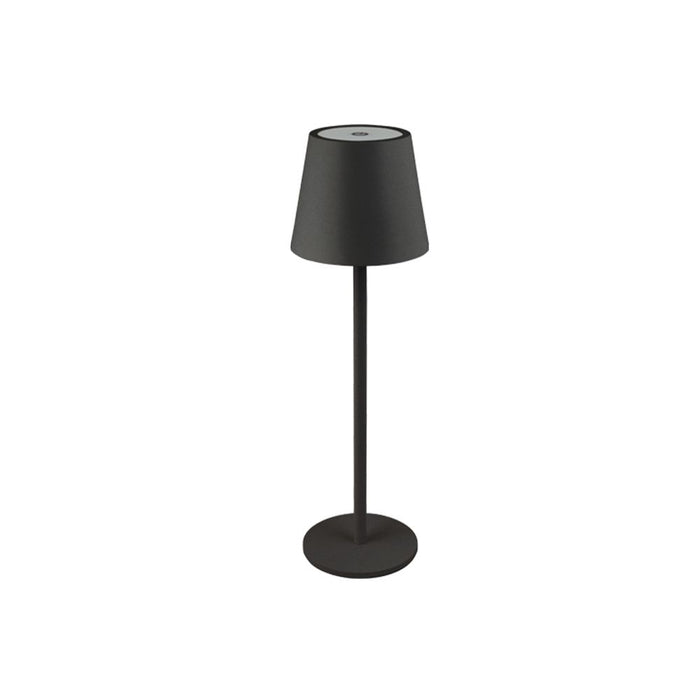LAMPADA ALBA H37CM IP44 USB-C RICARICABILE NERA.