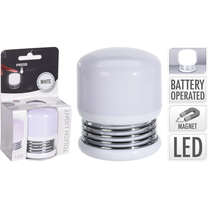 LAMPADA A PRESSIONE 9 LED PUSH UP BIANCA