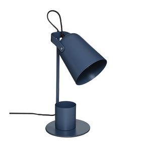 LAMPADA DA STUDIO ELIO E14 D.20XH34CM BLU IN METAL