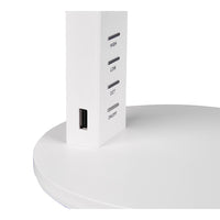 LAMPADA LED DA TAVOLO AVA 5W 41CM BIANCA 4 USB