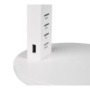 LAMPADA LED DA TAVOLO AVA 5W 41CM BIANCA 4 USB