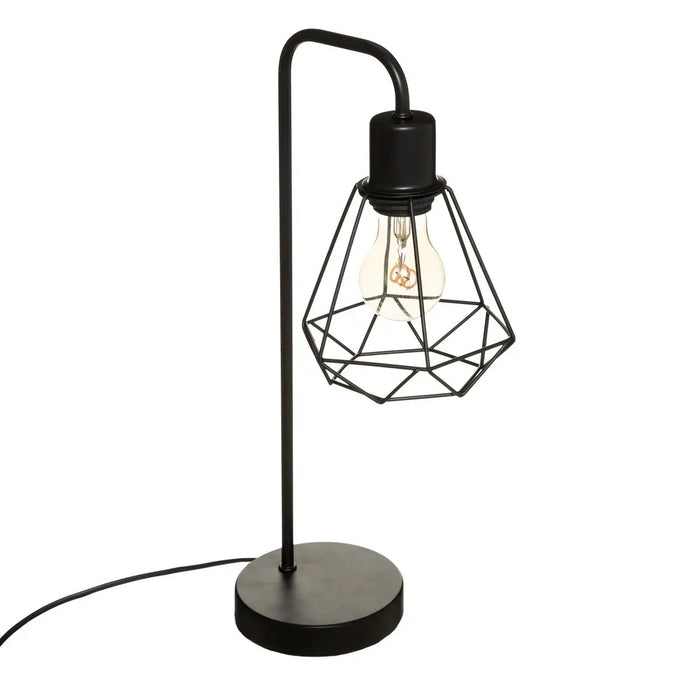 LAMPADA DA TAVOLO FLAVE D.23XH46CM IN METALLO NERO