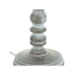 LAMPADA DA TAVOLO LEO D.20XH36CM IN LEGNO TORTORA