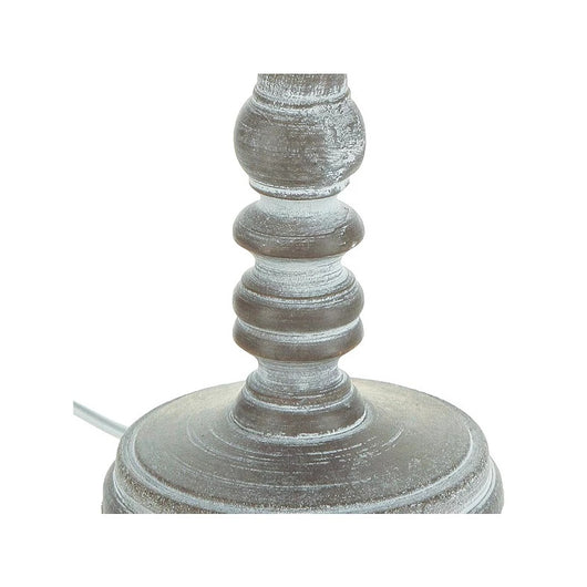 LAMPADA DA TAVOLO LEO D.20XH36CM IN LEGNO TORTORA