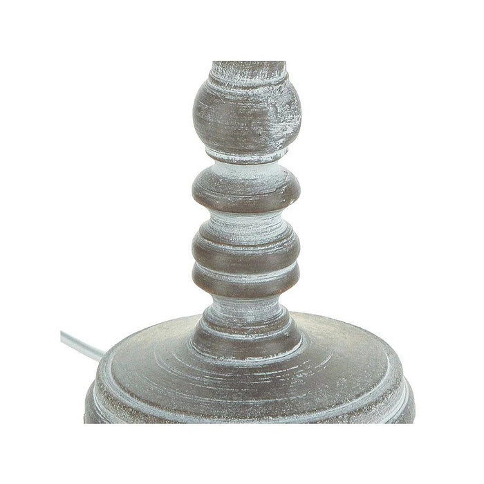 LAMPADA DA TAVOLO LEO D.20XH36CM IN LEGNO TORTORA