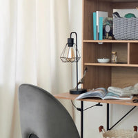 LAMPADA DA TAVOLO FLAVE D.23XH46CM IN METALLO NERO