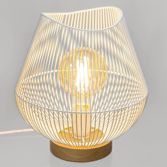 LAMPADA DA TAVOLO JENA D.26XH28CM BIANCA IN METALL