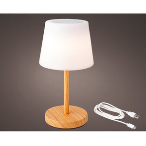 LAMPADA DA TAVOLO SPEAKER H38CM LEGNO.