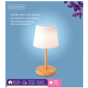 LAMPADA DA TAVOLO SPEAKER H38CM LEGNO.