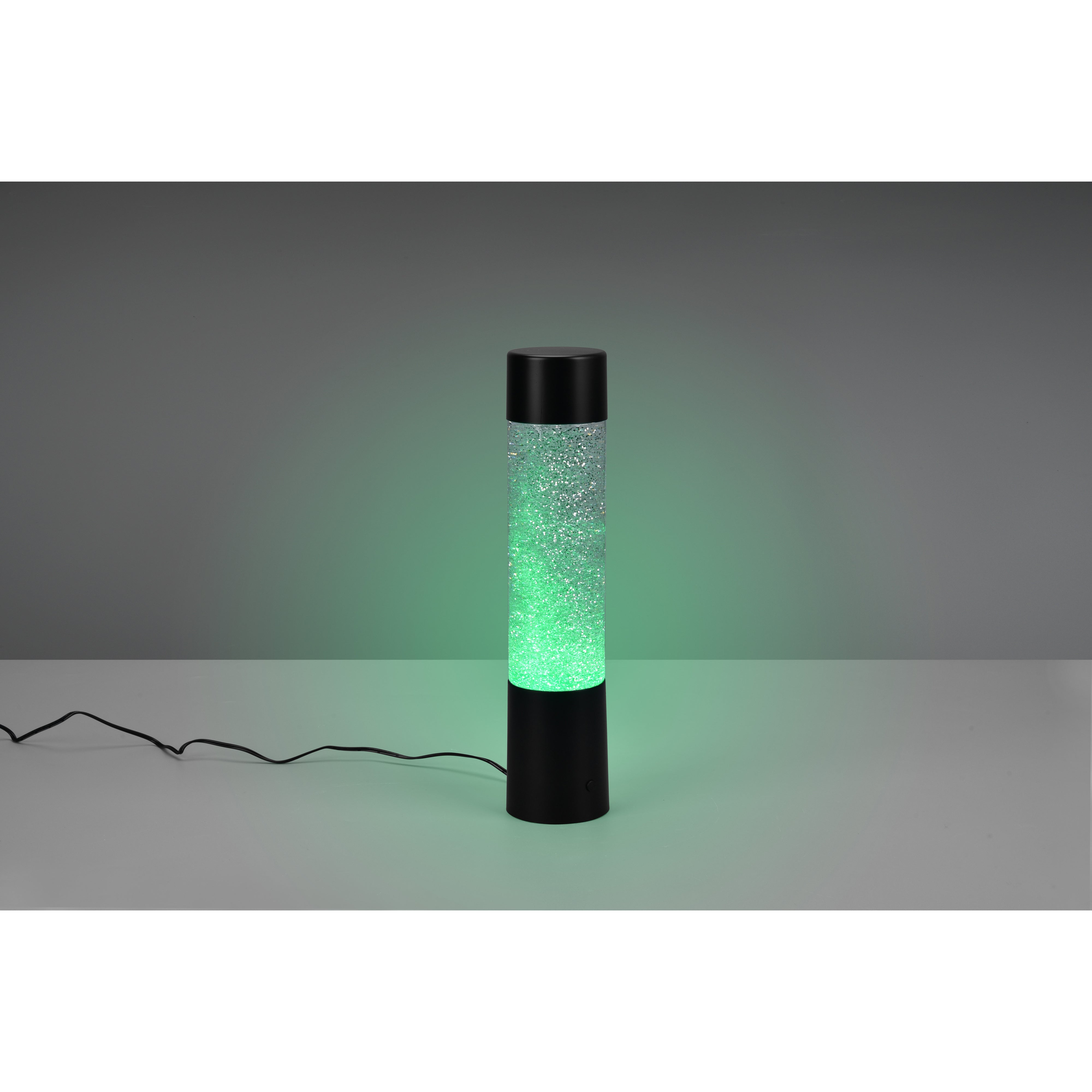 LAMPADA LED DA TAVOLO GLITTER RGB 9W H34CM NERA.