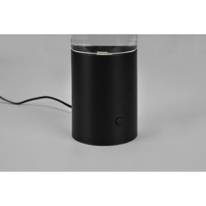 LAMPADA LED DA TAVOLO GLITTER RGB 9W H34CM NERA.