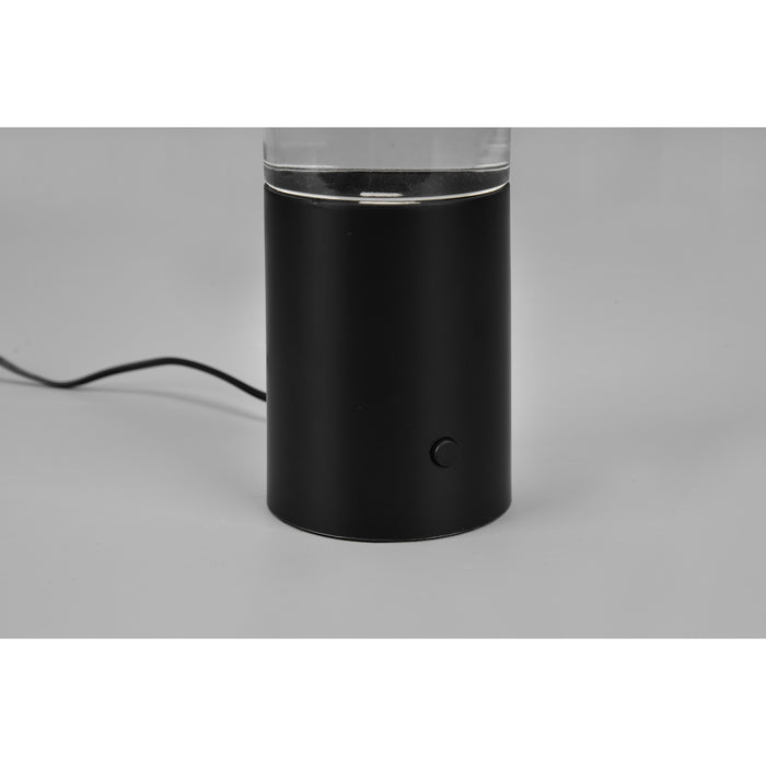 LAMPADA LED DA TAVOLO GLITTER RGB 9W H34CM NERA.