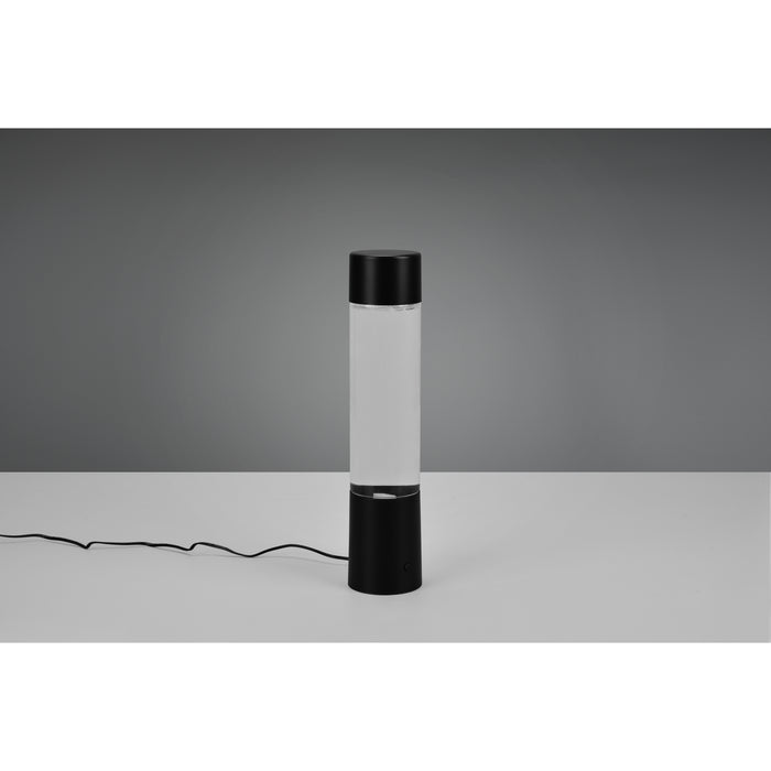 LAMPADA LED DA TAVOLO TORNADO RGB 9W H34CM NERA.