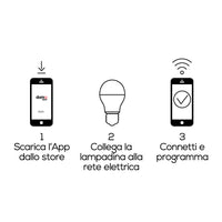 LAMPADA LED GOCCIA E27 14W RGB + 2700 - 6500K WIFI