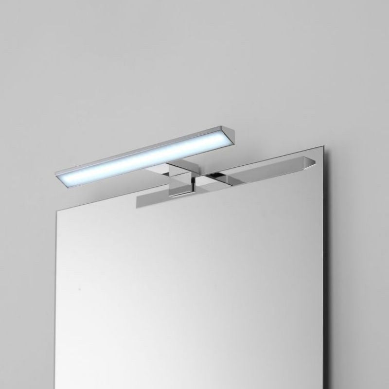 LAMPADA LED INCLINATA 5W 30CM IP44 IN ABS CROMO