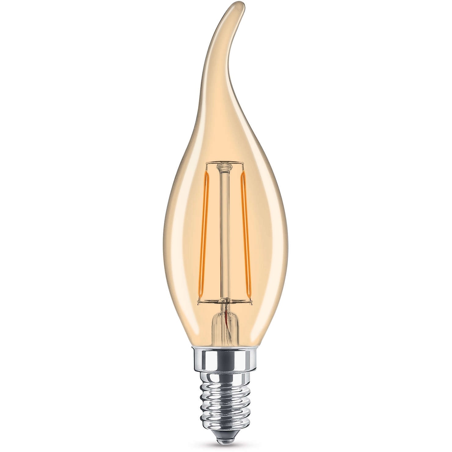 LAMPADINA LED FILO FIAMMA E14 4W 2700K 420LM