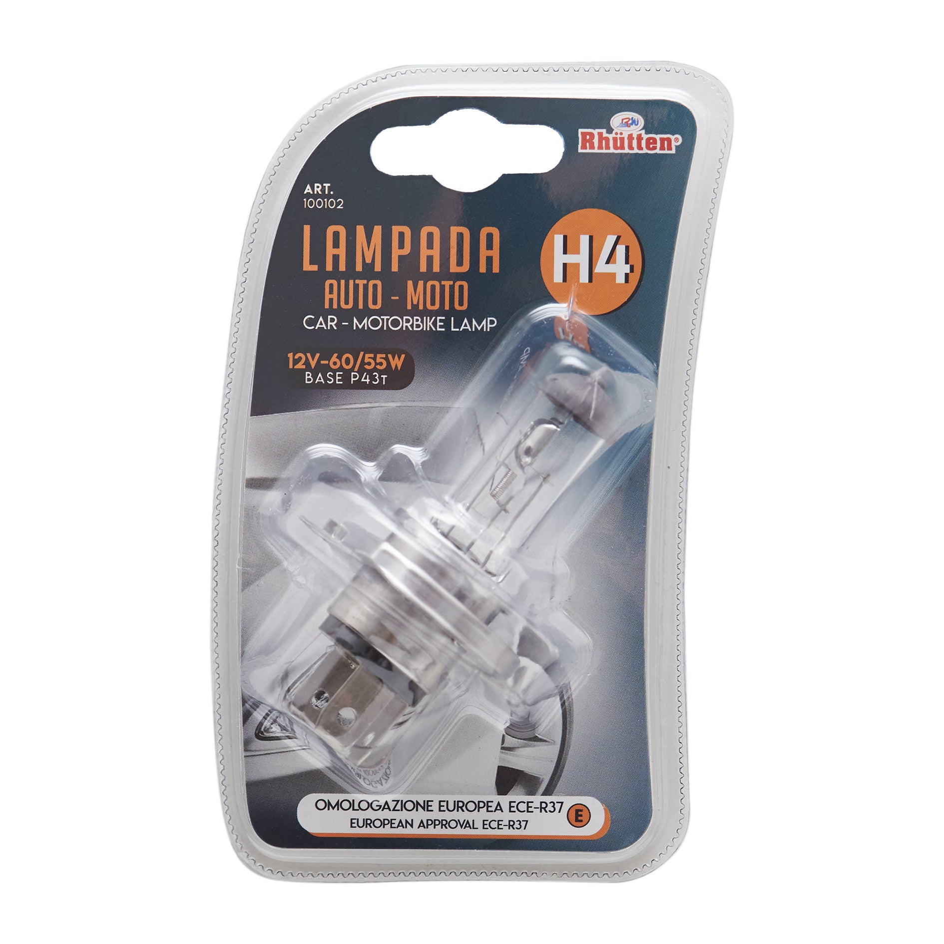 LAMPADINA AUTO H4 12V 60/55W P43T