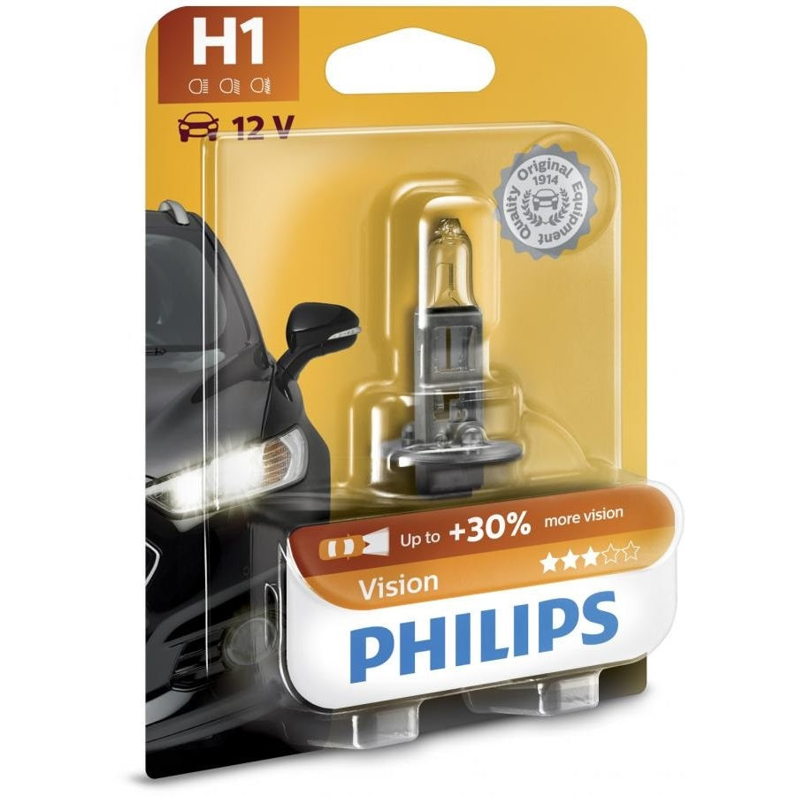LAMPADINA AUTO H1 12V 55W PHILIPS VISION