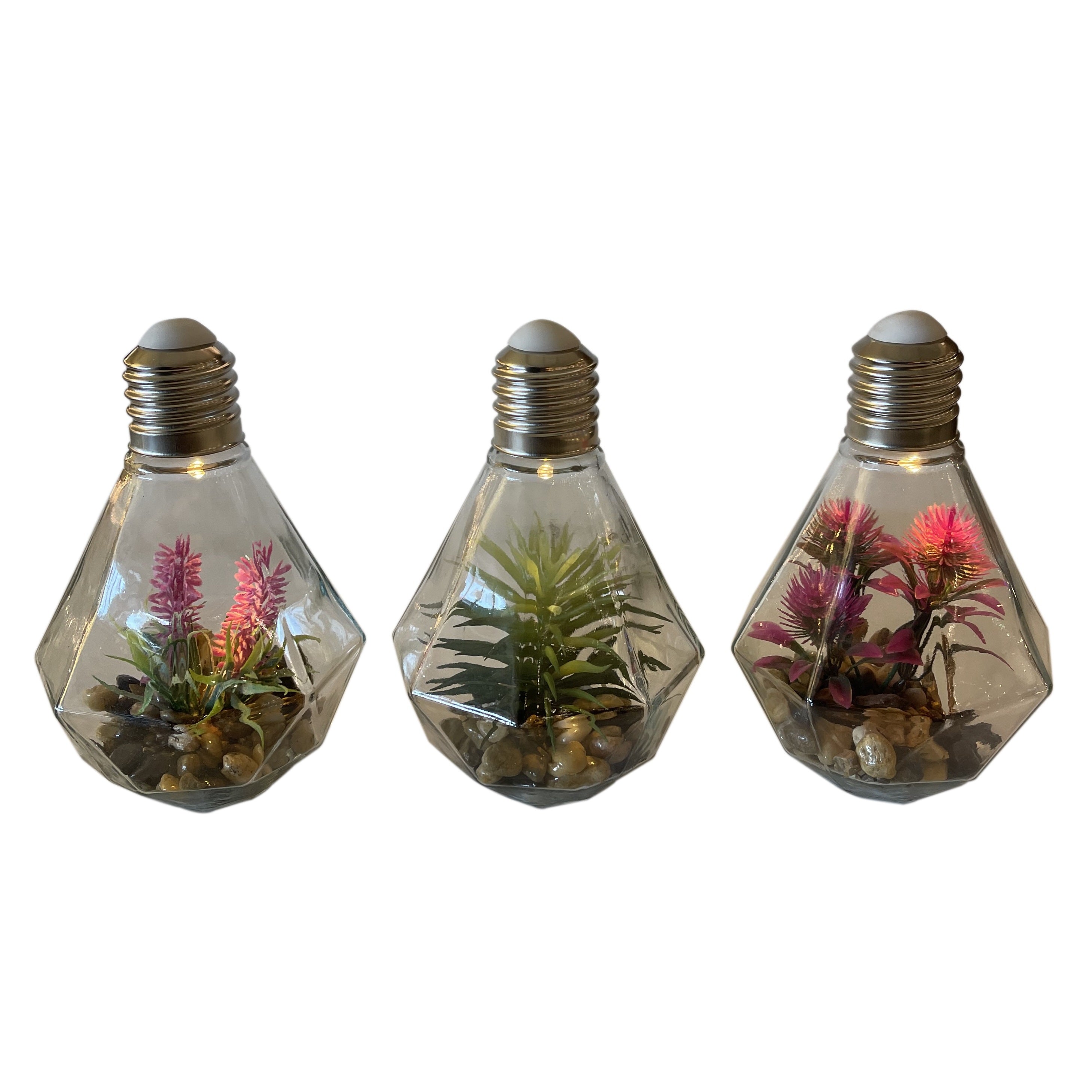 LAMPADINA GARDEN DIAMOND H19CM CON LED.