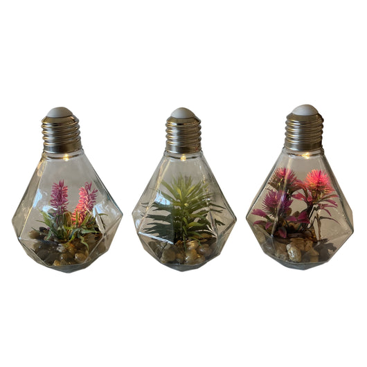 LAMPADINA GARDEN DIAMOND H19CM CON LED.