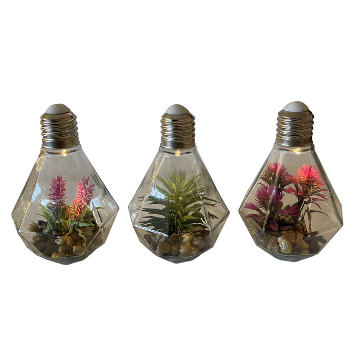 LAMPADINA GARDEN DIAMOND H19CM CON LED.