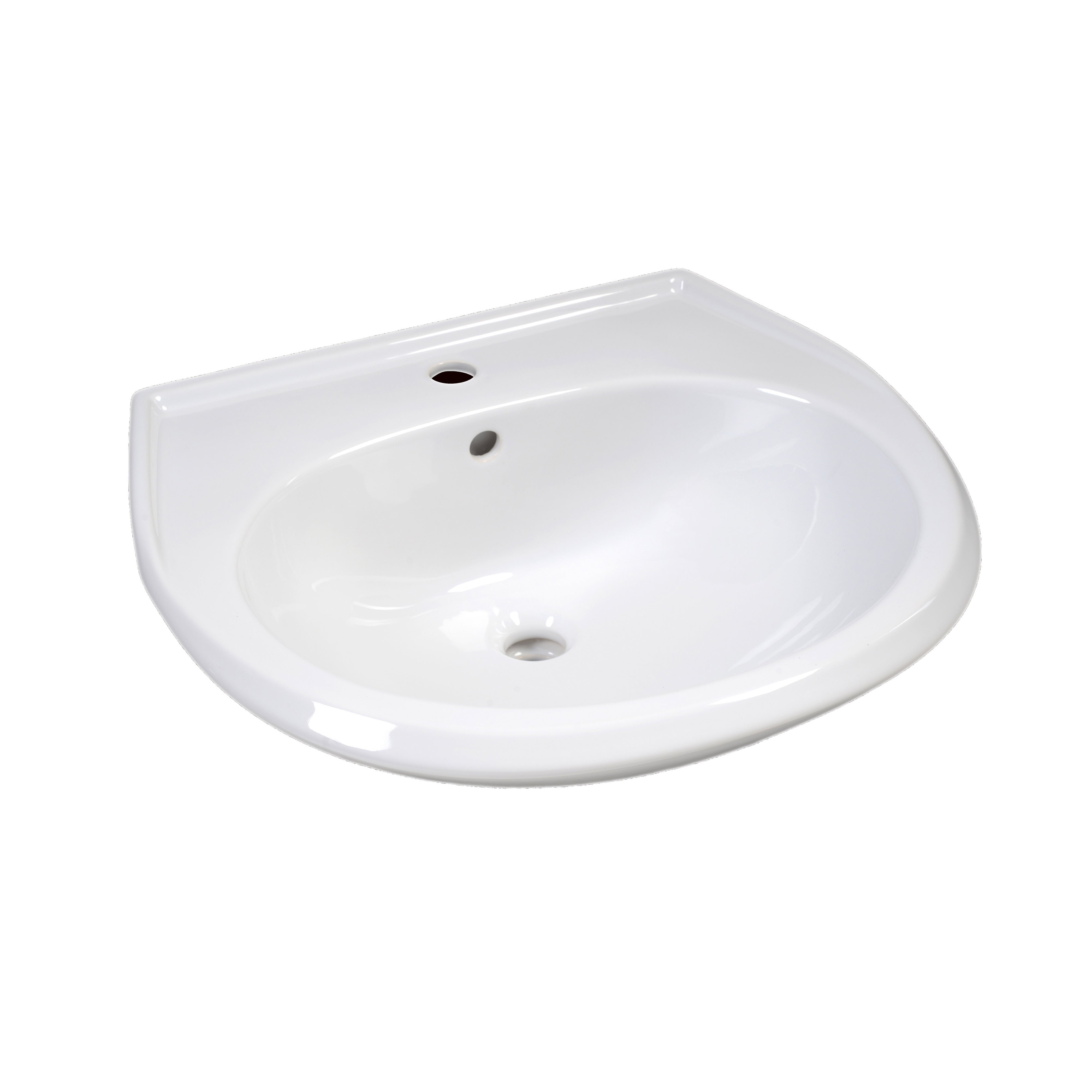 LAVABO IDRO CERAMICA BIANCA 61CM