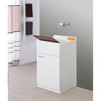 LAVATOIO STELLA 50X50XH82CM BIANCO LUCIDO