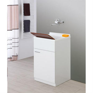 LAVATOIO STELLA 50X50XH82CM BIANCO LUCIDO