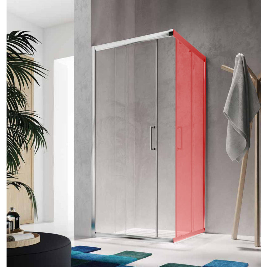 LATO BOX DOCCIA EASY 76,5/79XH195CM 6MM TRASPARENT