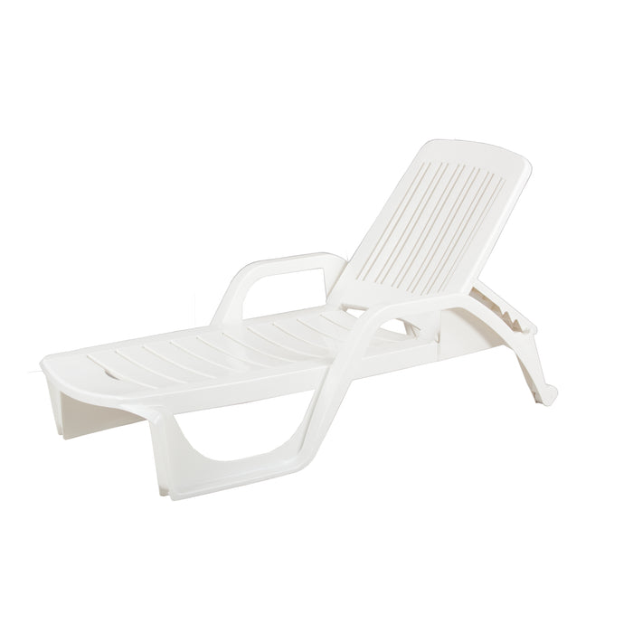 LETTINO ZANZIBAR 190X71XH46CM BIANCO REGOLABILE.