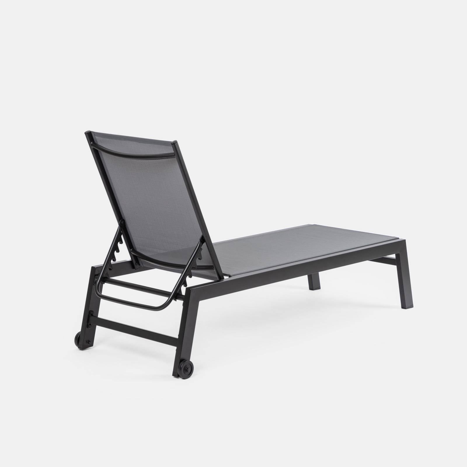 LETTINO SUMMER 210X65XH43CM GRIGIO ALLUMINIO.