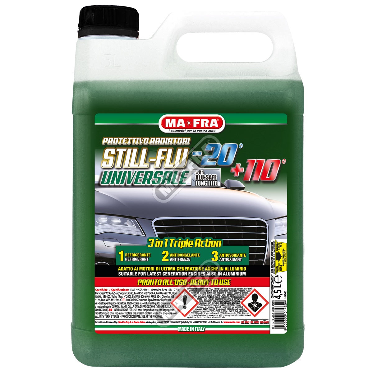 LIQUIDO RADIATORI STILL FLU VERDE 4,5L -20°C 3 IN