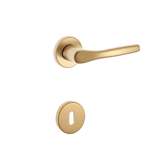 MANIGLIA BICA BRONZO CON ROSETTE PATENT