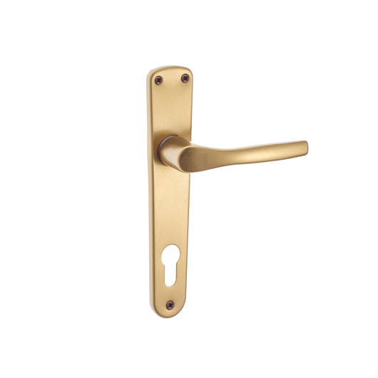 MANIGLIA BICA BRONZO CON PLACCA YALE 206X42X7MM