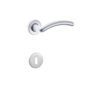 MANIGLIA NOVE PATENT IN OTTONE CROMO SATINATO CON