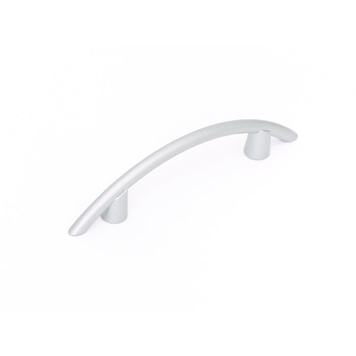 MANIGLIA IN METALLO MODERNA ARGENTO 96MM TIPO D