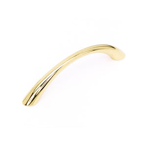 MANIGLIA IN METALLO MODERNA ORO LUCIDO 96MM TIPO E