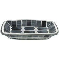 MELODY PORTASAPONE IN VETRO MOSAICO GRIGIO