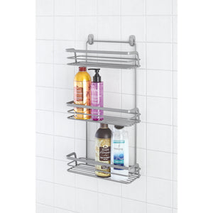 MENSOLA DOCCIA LINDA 3 RIPIANI 26X11XH53CM GRIGIA