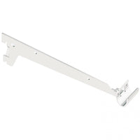 MENSOLA A 2 GANCI 33CM BIANCA PER TUBO OVALE