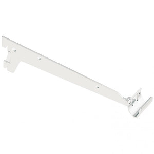 MENSOLA A 2 GANCI 33CM BIANCA PER TUBO OVALE