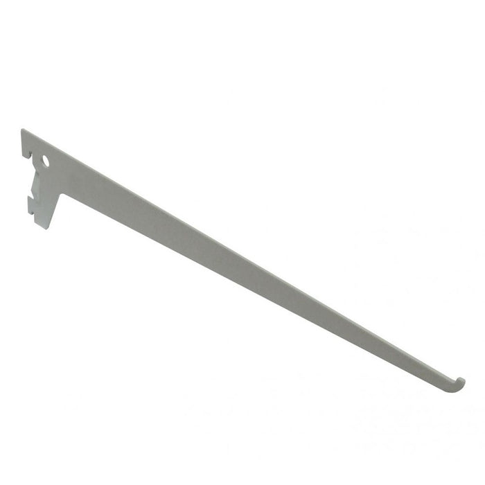 MENSOLA 2 GANCI 35CM ALLUMINIO BIANCO